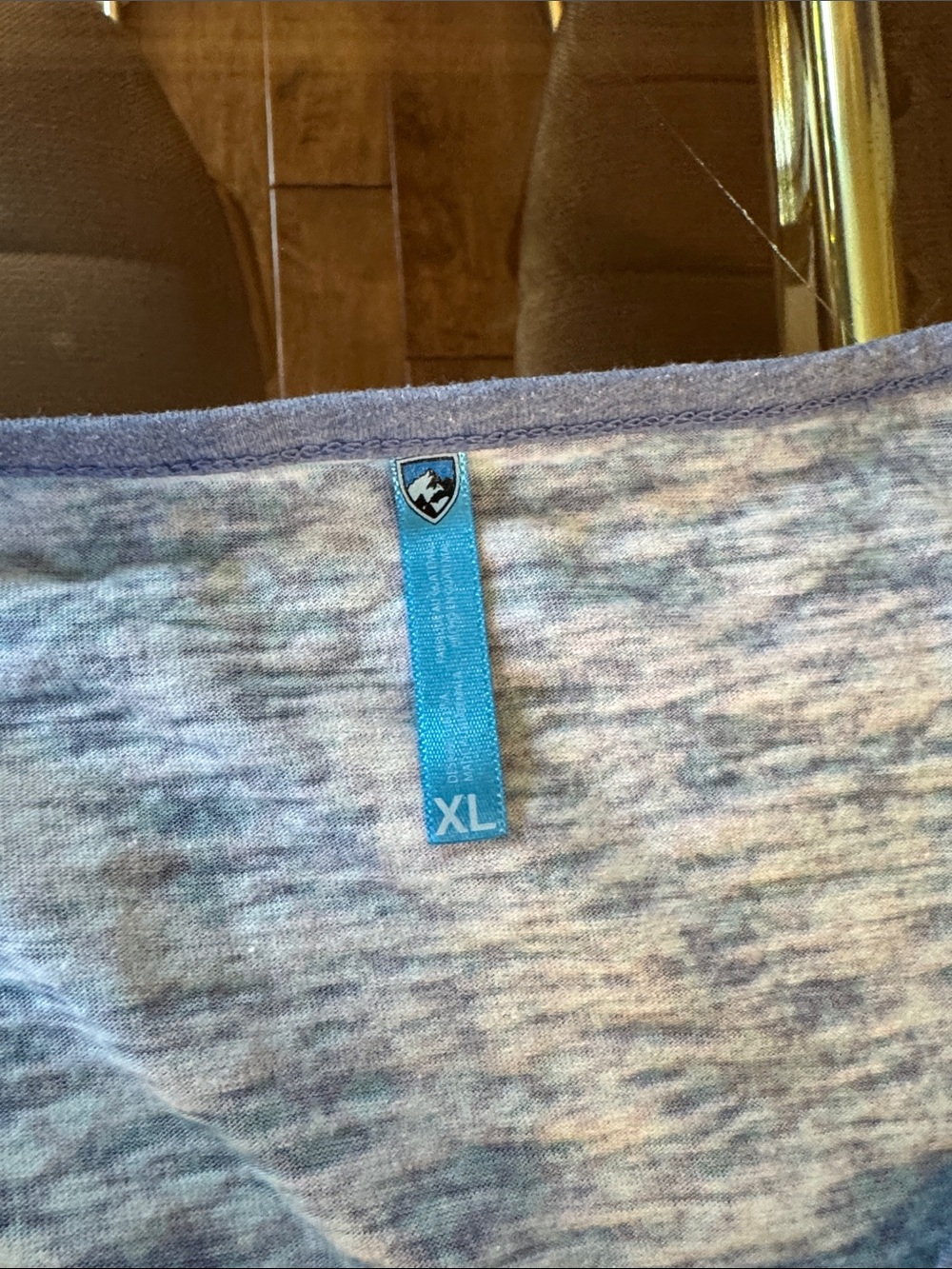 Kuhl Teal Patterned Long-Sleeve Notch-Neck Top - Picture 2 of 3